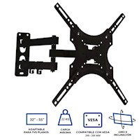 Rack Soporte Para Tv Móvil 32 A 55 Pulgadas Giratorio LCD LED SMART